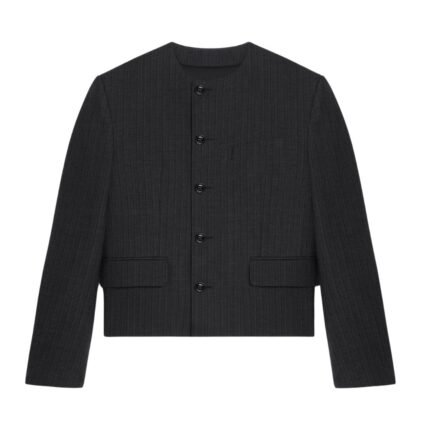 CELINE SHORT MODS JACKET IN WOOL GABARDINE