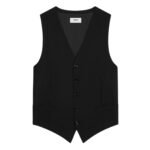CELINE VEST IN WOOL AND MOHAIR