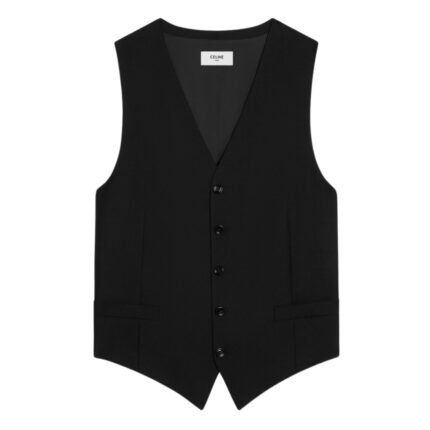 CELINE VEST IN WOOL AND MOHAIR