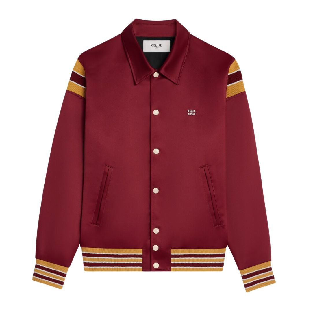 1 CELINE TRIOMPHE TEDDY JACKET IN SATIN