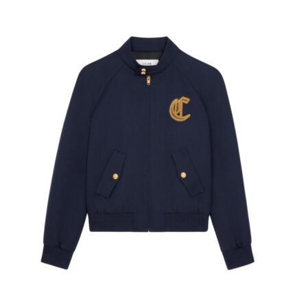 CELINE BLOUSON JACKET IN DIAGONAL WOOL