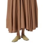 LORO PIANA ALBA FLAT MULE DRIED TARAGON