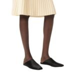 LORO PIANA ALBA FLAT MULE BLACK