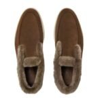 LORO PIANA OPEN WALK ANKLE BOOT TAWNY BARK
