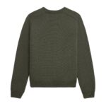 CELINE TRIOMPHE CREW NECK SWEATER IN WOOL AND CASHMERE KHAKI