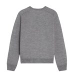 CELINE TRIOMPHE CREW NECK SWEATER IN WOOL MEDIUM GREY