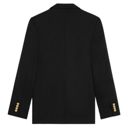 CELINE CLASSIC JACKET IN DIAGONAL WOOL