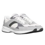 CELINE RUNNER CR 03 LOW LACE UP SNEAKER IN MESH SUEDE CALFSKIN AND CALFSKIN