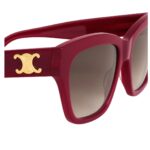 CELINE TRIOMPHE 09 SUNGLASSES IN ACETATE MILKY BURGUNDY