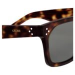 CELINE BLACK FRAME 45 SUNGLASSES IN ACETATE CARAMEL HAVANA