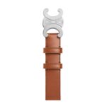 CELINE LARGE TRIOMPHE BELT IN VINTAGE CALFSKIN CAMEL