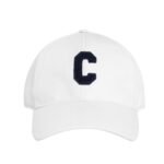 CELINE INITIAL BASEBALL CAP IN COTTON WHITE