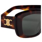 CELINE TRIOMPHE 04 SUNGLASSES IN ACETATE DARK HAVANA