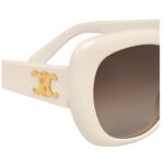 CELINE TRIOMPHE 06 SUNGLASSES IN ACETATE IVORY