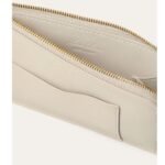 LORO PIANA EXTRA ZIP POUCH LIGHT TRAVERTINE