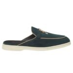 LORO PIANA CHARMS WALK BABOUCHE LOAFER EUCALYPTUS