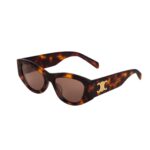 CELINE TRIOMPHE 15 SUNGLASSES IN ACETATE DARK HAVANA
