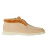 LORO PIANA OPEN WALK ANKLE BOOT TAWNY BARK