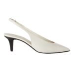 LORO PIANA REBECCA SLINGBACK LIGHT WHITE MILK