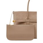LORO PIANA SMALL GHIERA SHOPPER FUME TAUPE