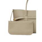LORO PIANA SMALL GHIERA SHOPPER DRIED TARAGON