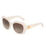 CELINE TRIOMPHE 06 SUNGLASSES IN ACETATE IVORY
