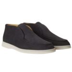 LORO PIANA OPEN WALK ANKLE BOOT CAVIAR