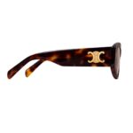 CELINE TRIOMPHE 15 SUNGLASSES IN ACETATE DARK HAVANA