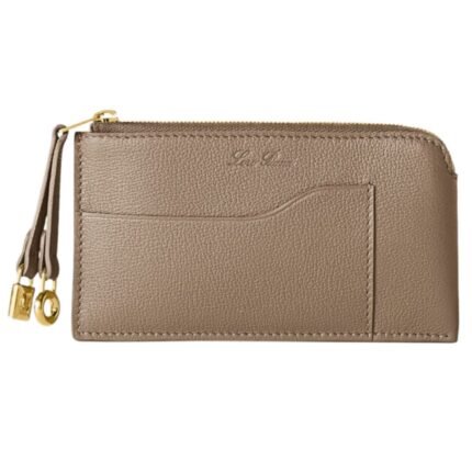 LORO PIANA EXTRA ZIP POUCH WARM MASTIC