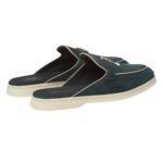 LORO PIANA CHARMS WALK BABOUCHE LOAFER EMERALD NOIRE