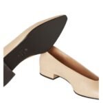 LORO PIANA REBECCA BALLET FLAT NATURAL LIGHT CAMEL