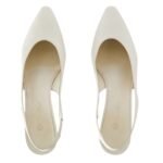 LORO PIANA REBECCA SLINGBACK LIGHT WHITE MILK
