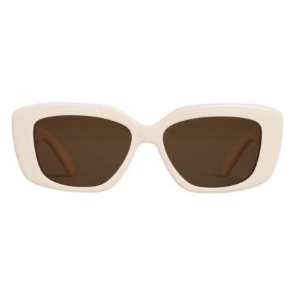 CELINE TRIOMPHE 04 SUNGLASSES IN ACETATE IVORY