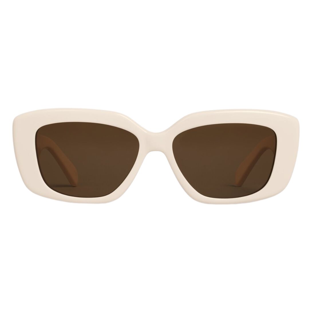 13 CELINE TRIOMPHE 04 SUNGLASSES IN ACETATE IVORY