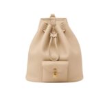 LORO PIANA EXTRA DRAWSTRING BACKPACK L27 WHISPER WHITE