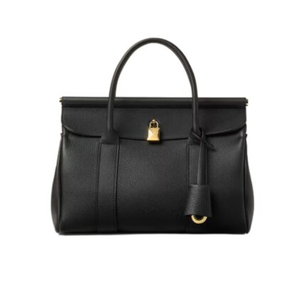 LORO PIANA LOOM BAG L25 BLACK-SUN GOLD