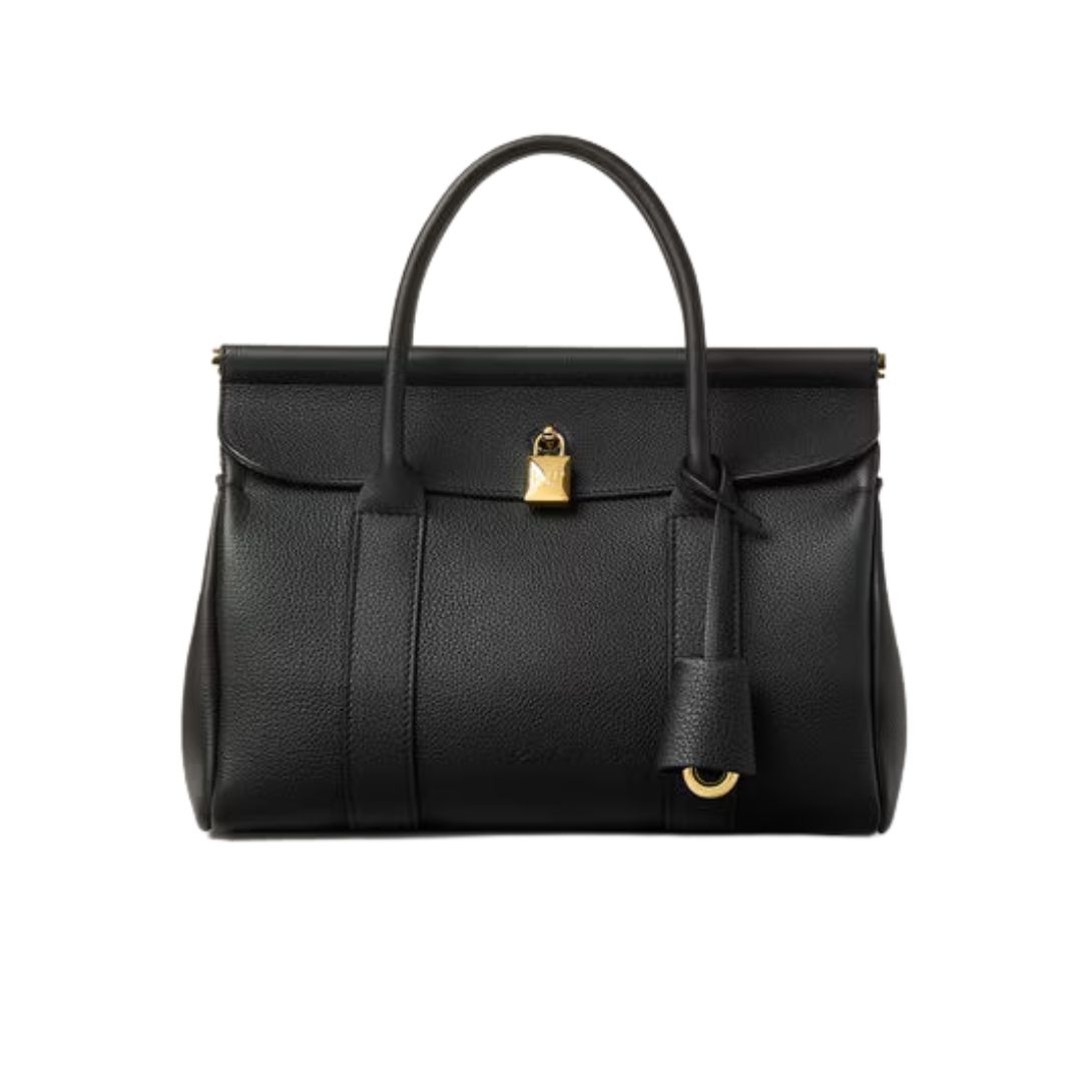 13 LORO PIANA LOOM BAG L25 BLACK-SUN GOLD
