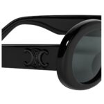 CELINE TRIOMPHE 01 SUNGLASSES IN ACETATE BLACK-BLACK