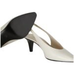 LORO PIANA REBECCA SLINGBACK LIGHT WHITE MILK