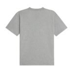 CELINE TRIOMPHE LOOSE T SHIRT IN COTTON JERSEY GREY MELANGE-OFF WHITE