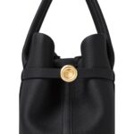 LORO PIANA SMALL GHIERA SHOPPER BLUE NAVY