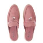LORO PIANA CHARMS WALK BABOUCHE LOAFER NOISETTE ROSE