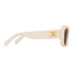 CELINE TRIOMPHE 04 SUNGLASSES IN ACETATE IVORY
