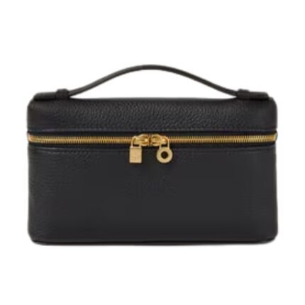 LORO PIANA EXTRA POCKET MINI POUCH BLACK