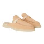 LORO PIANA CHARMS WALK BABOUCHE LOAFER LEMON MERINGUE