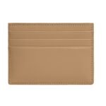 CELINE CARD HOLDER TRIOMPHE IN SHINY CALFSKIN SMOKED BROWN