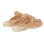 LORO PIANA CHARMS WALK BABOUCHE LOAFER LEMON MERINGUE