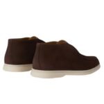 LORO PIANA OPEN WALK ANKLE BOOT CHOCOLATE