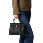 LORO PIANA LOOM BAG L25 BLACK-SUN GOLD