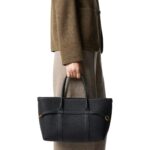 LORO PIANA SMALL GHIERA SHOPPER BLUE NAVY